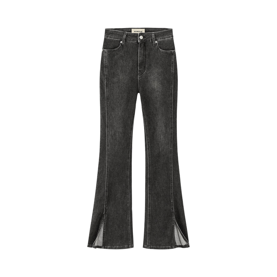 CHUU Slim High Waist Flared Jeans