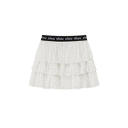 Star Lace Frill Mini Skirt