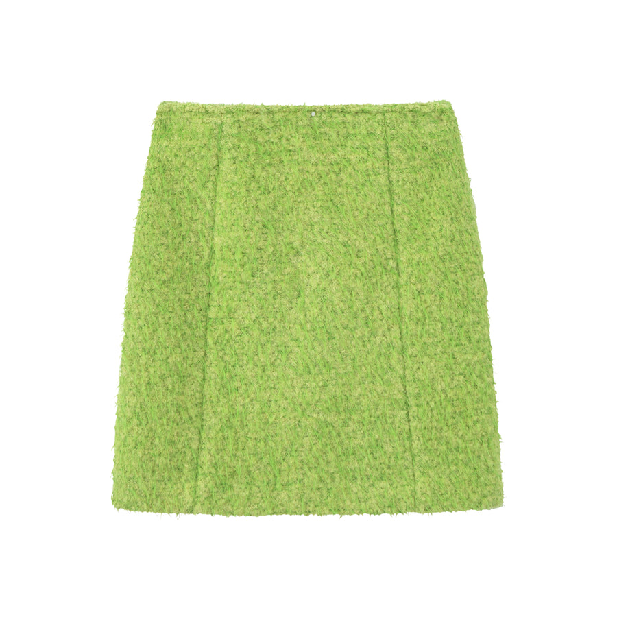 CHUU High-Waist Tweed Mini Skirt