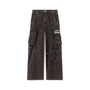 Downside Wide Denim Cargo Pants