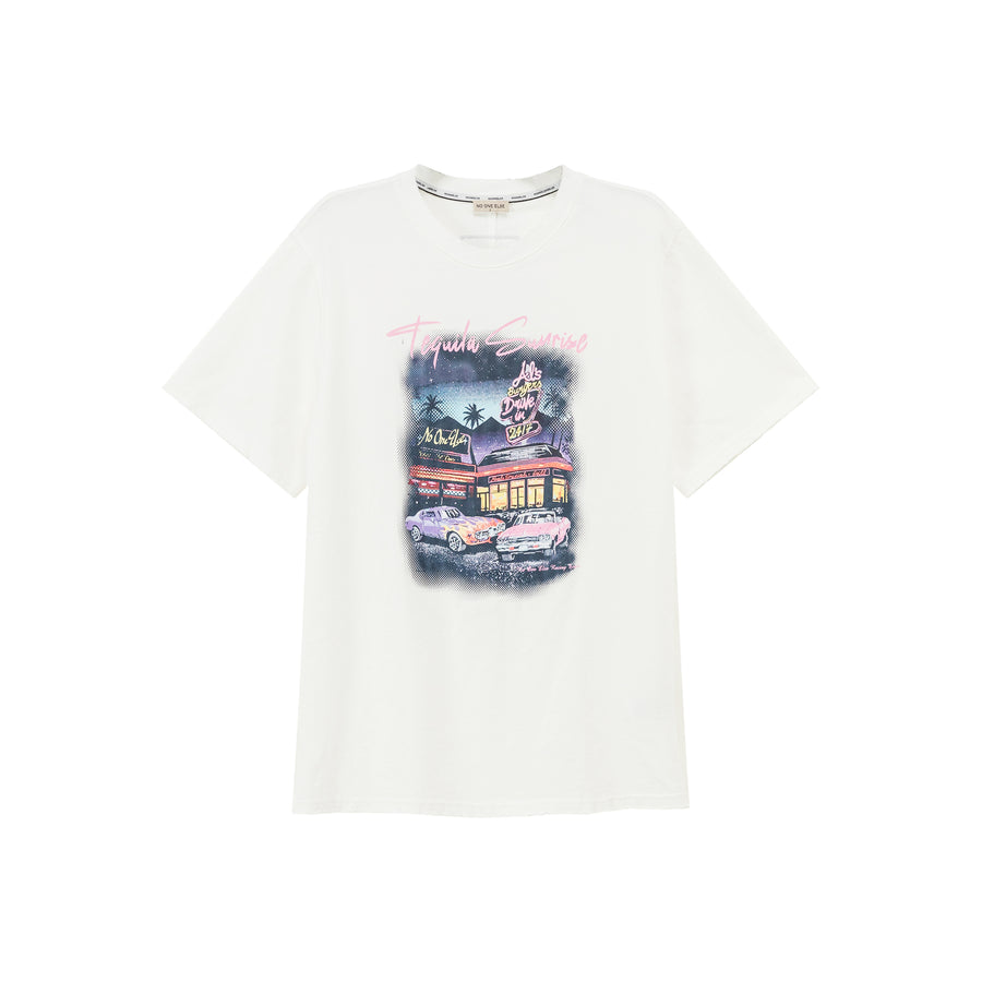 CHUU Tequila Sunrise Loose Fit T-Shirt