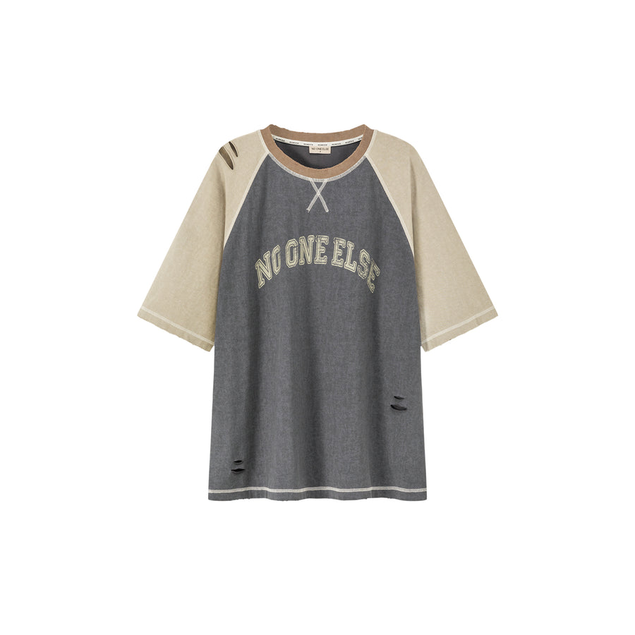 CHUU Noe Basic Two Toned Raglan Color T-Shirt