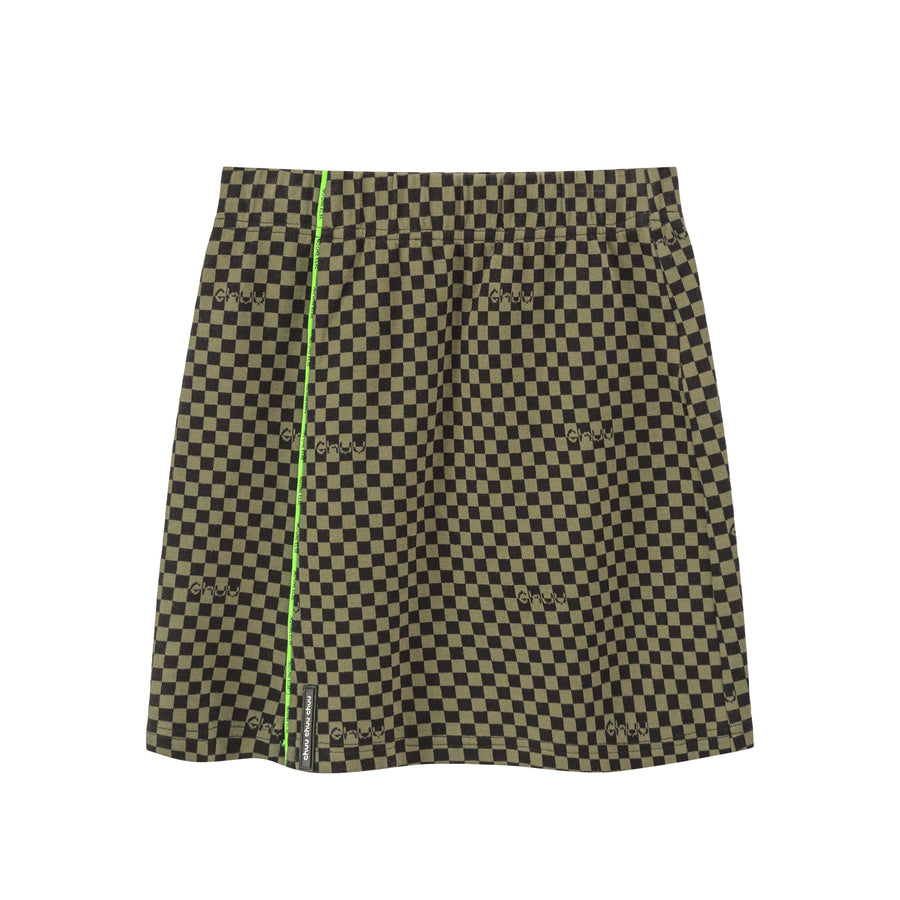 CHUU Some Statements Mini Checkered Skirt