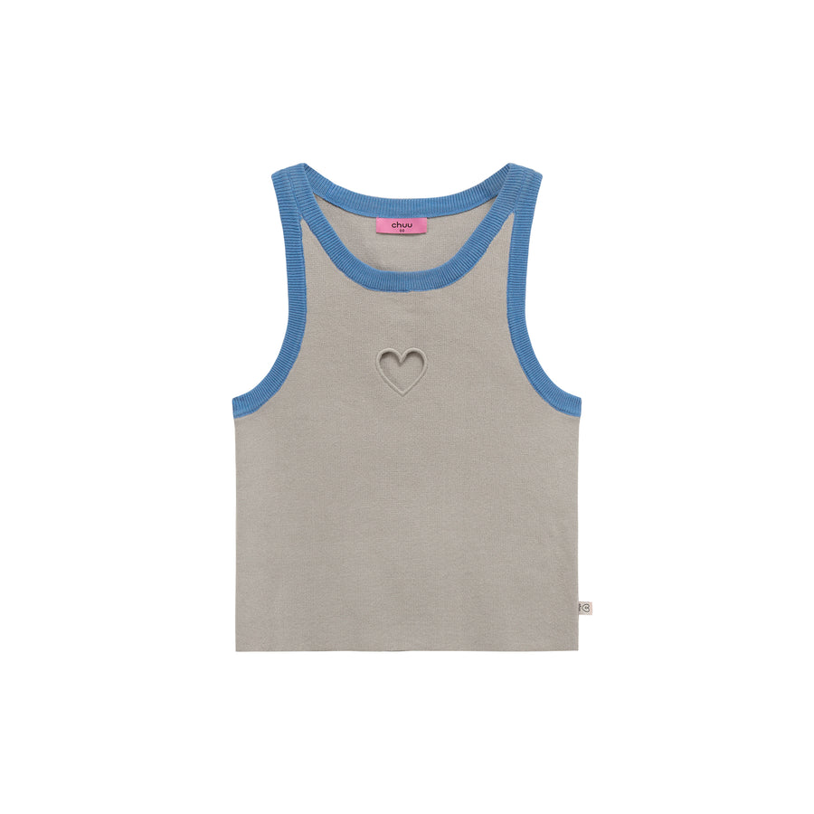 CHUU Heart Colored Sleeveless Shirt