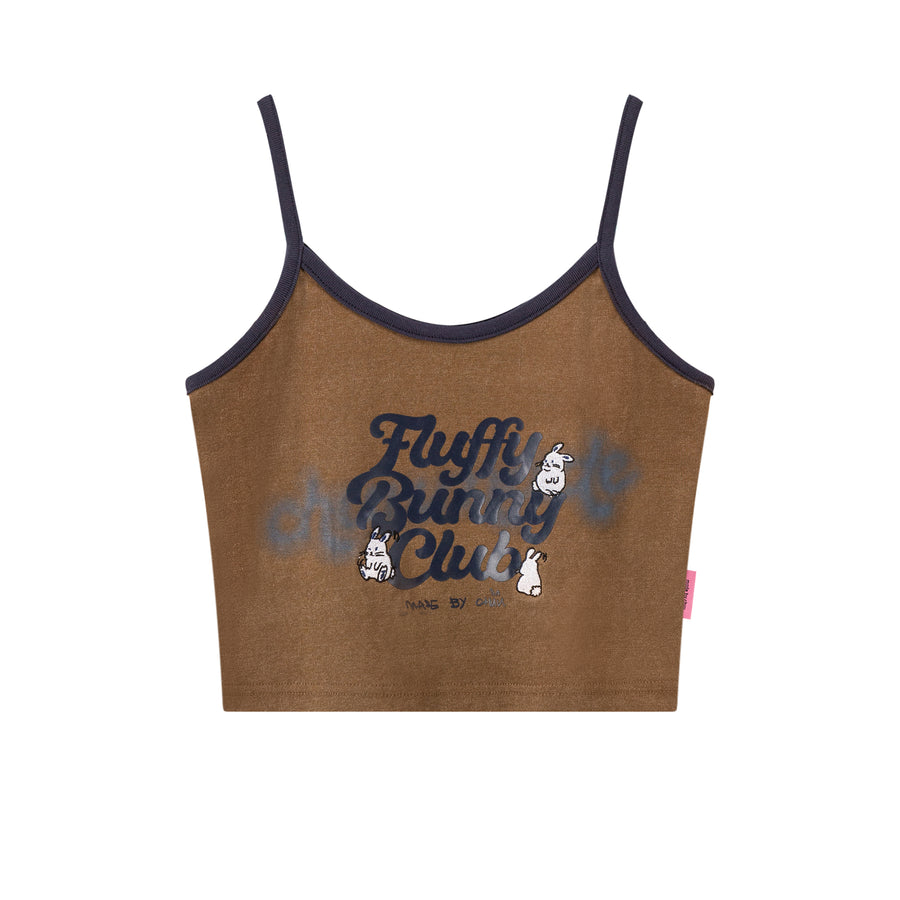 CHUU Bunny Club Cropped Cami Top