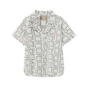 Paisley Square Prints Short-Sleeved Shirt