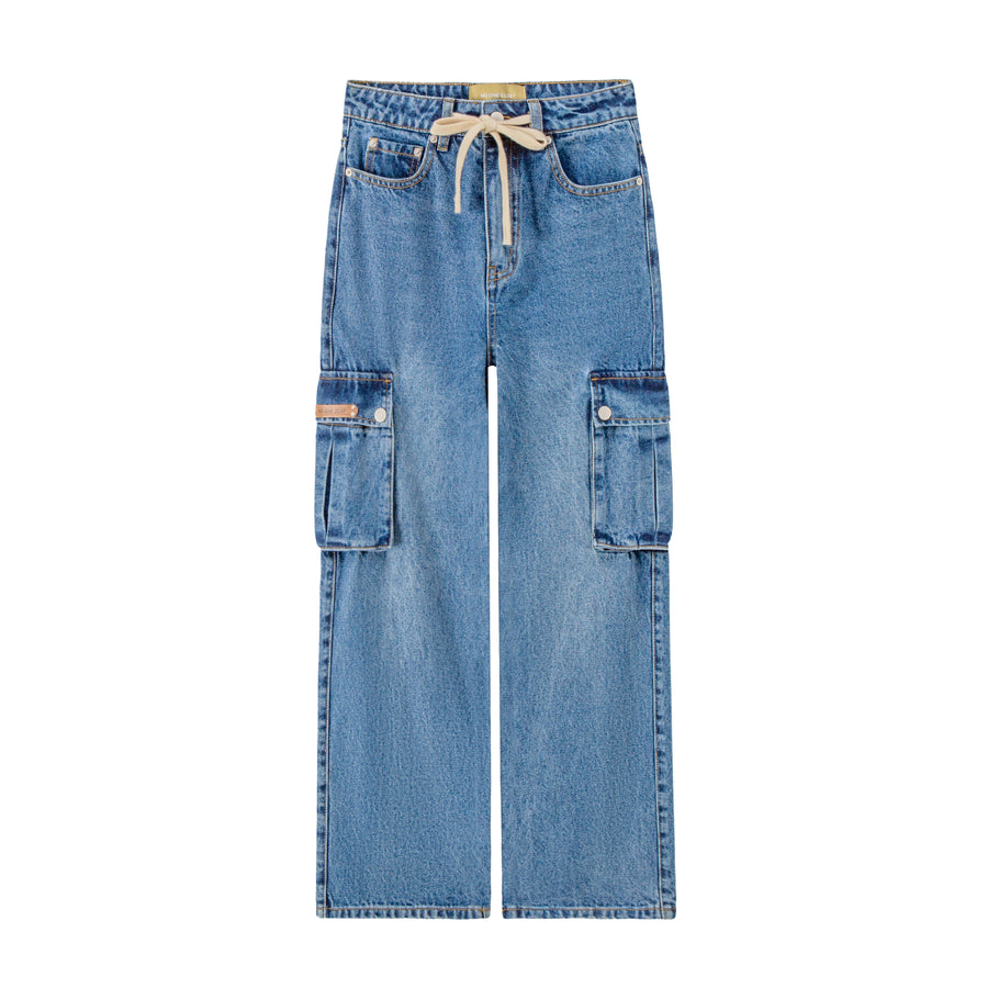 CHUU Vintage Wide Straight Denim Pants