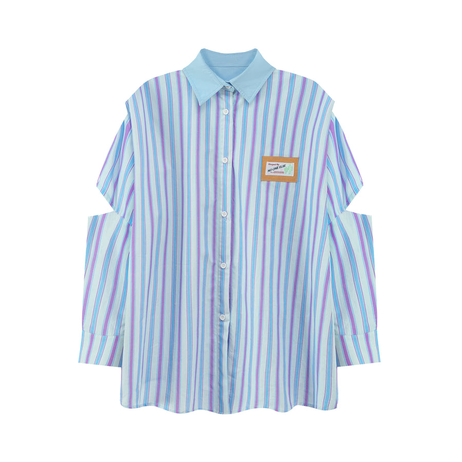 CHUU Vertical Stripes Loosefit Shirt