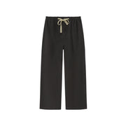 Cotton Ankle Cropped Straight Pants