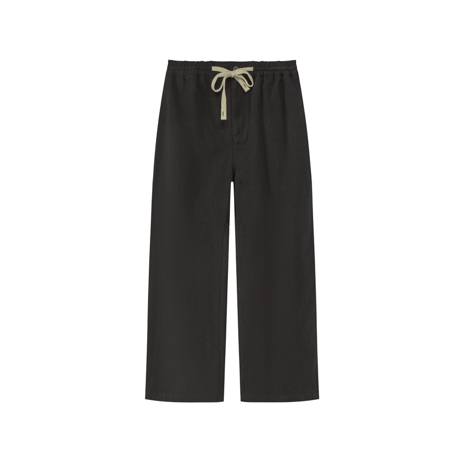 CHUU Cotton Ankle Cropped Straight Pants