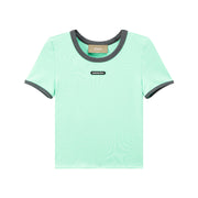 Color Matching Round Neck T-Shirt