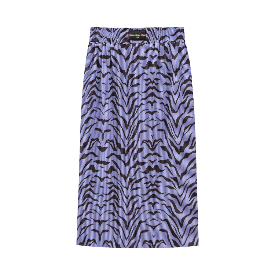 CHUU Tiger Colored Print Midi Skirt