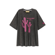 Pink Cactus Oversize T-Shirt