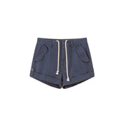 String Roll-Up Shorts