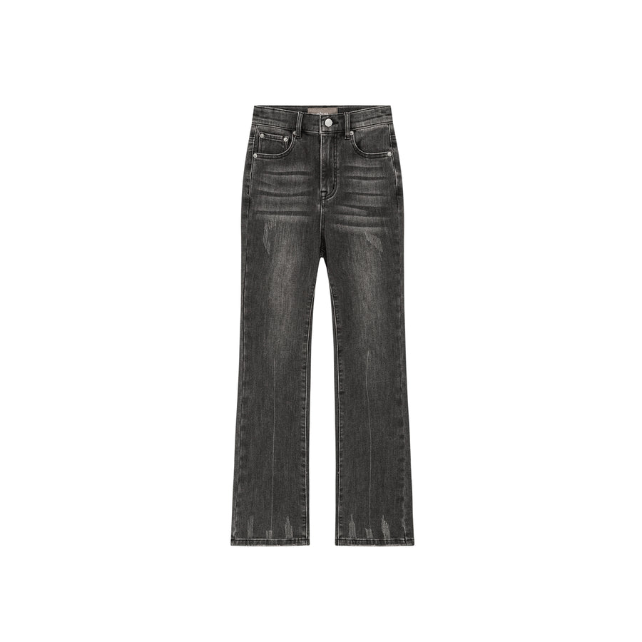 CHUU Heart Pocket Bootcut Denim Pants