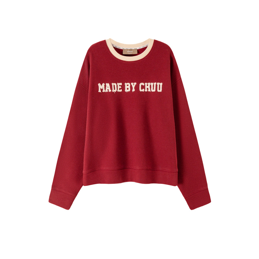 CHUU Canvas Textured Sweater