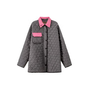 Blazing Cherry Heart Quilted Jacket