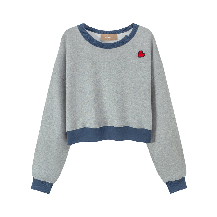 CHUU Class Is In Session Heart Logo Sweatshirt