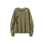 Just The Surface Star Loose Fit Sweatshirt