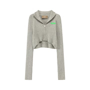 Chuu Girl Slim Crop Cardigan