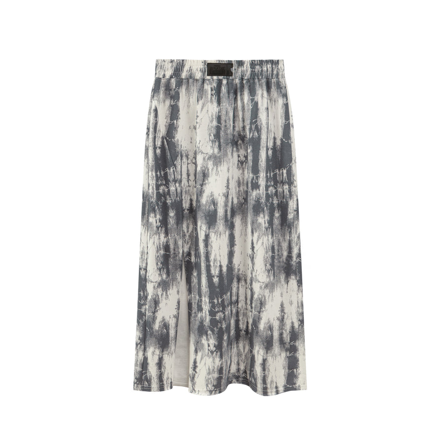 CHUU Tie-Dye Banding Slit Skirt