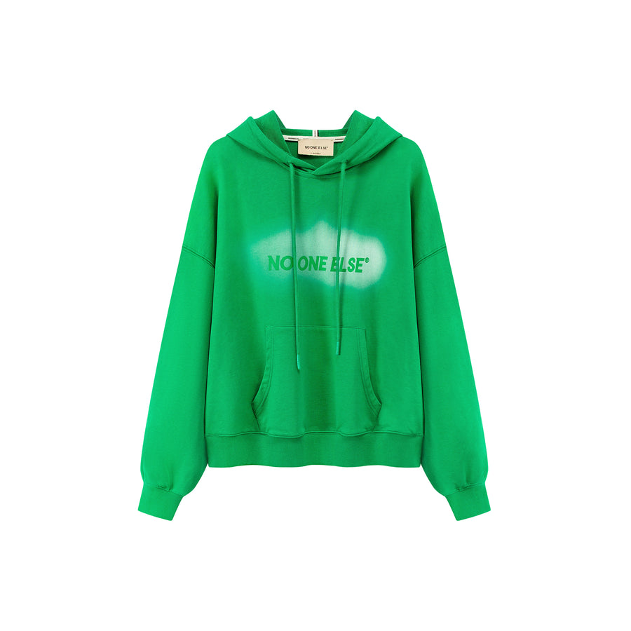 CHUU Noe Lettering Loose Fit Hoodie