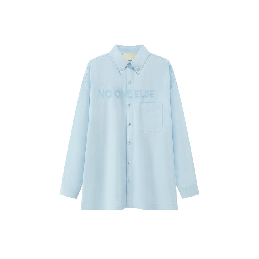 CHUU Simple Wide Button Down Shirt