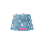 Distressed Denim Bucket Hat