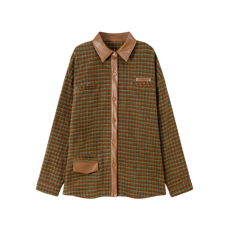 CHUU Million Check Loose Fit Jacket