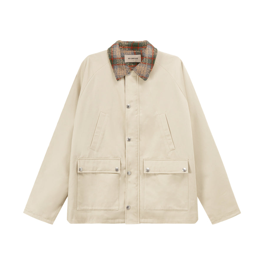 CHUU Golden Collar Raglan Jacket