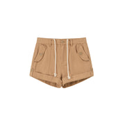 String Roll-Up Shorts