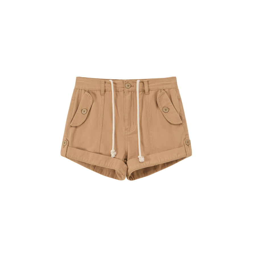 CHUU String Roll-Up Shorts