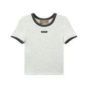 Color Matching Round Neck T-Shirt