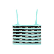 Chuu Logo Stripes Crop Cami Top