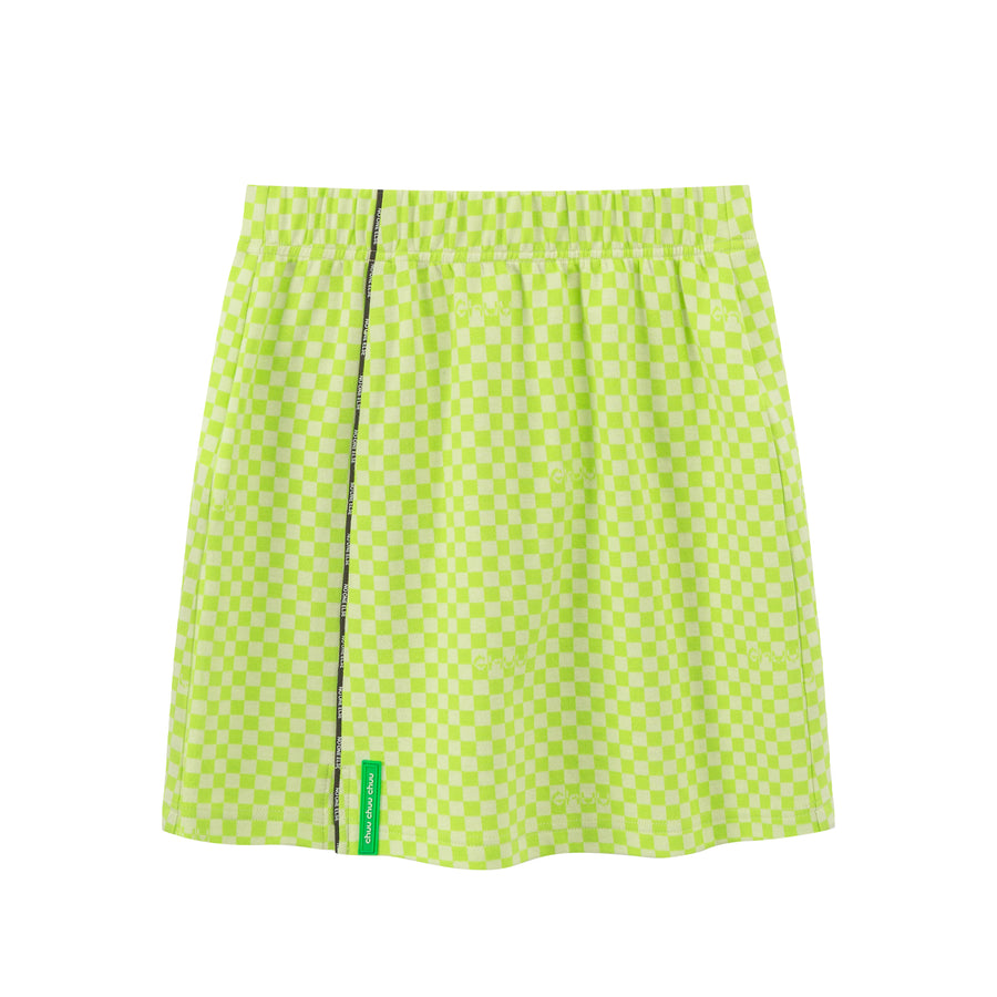 CHUU Some Statements Mini Checkered Skirt