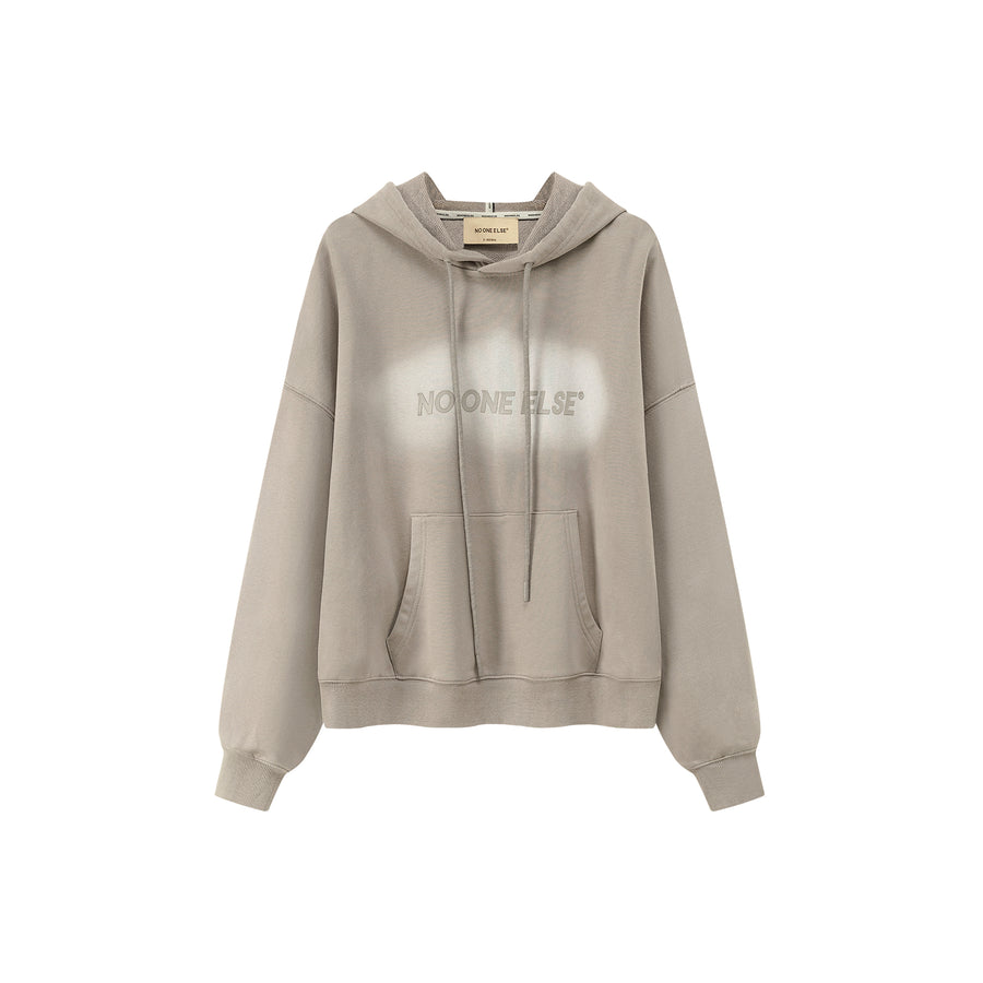 CHUU Noe Lettering Loose Fit Hoodie