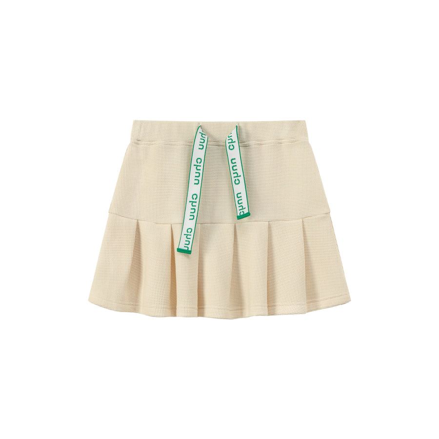 CHUU Waist Strings Pleated Tennis Skirt