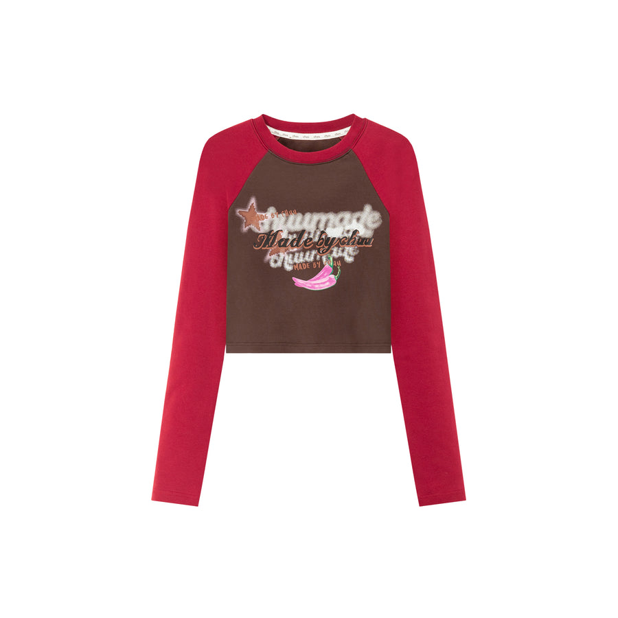 CHUU Feel Good Raglan Cropped T-Shirt