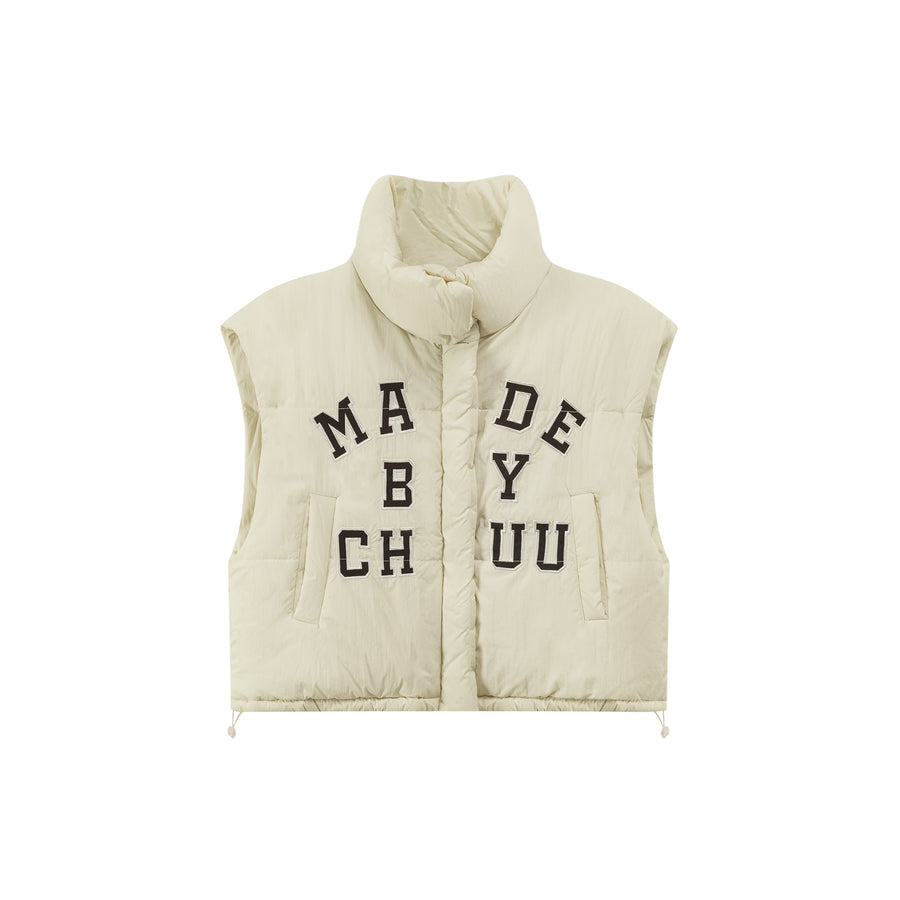 CHUU Made By Chuu Embroidered Wide Vest