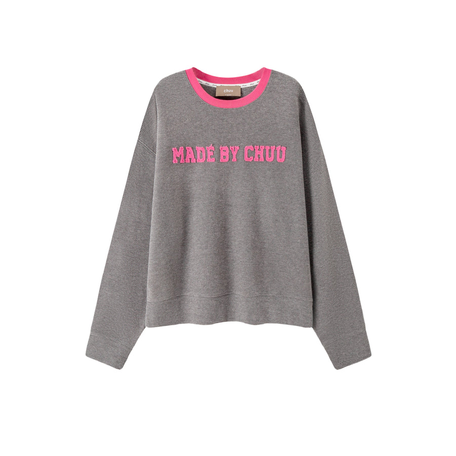 CHUU Canvas Textured Sweater