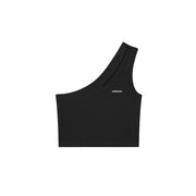 One Shoulder Slim Crop Top