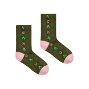 Lovely Fruit And Frog Ankle Socks