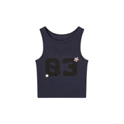 Star Number Slim Sleeveless Top