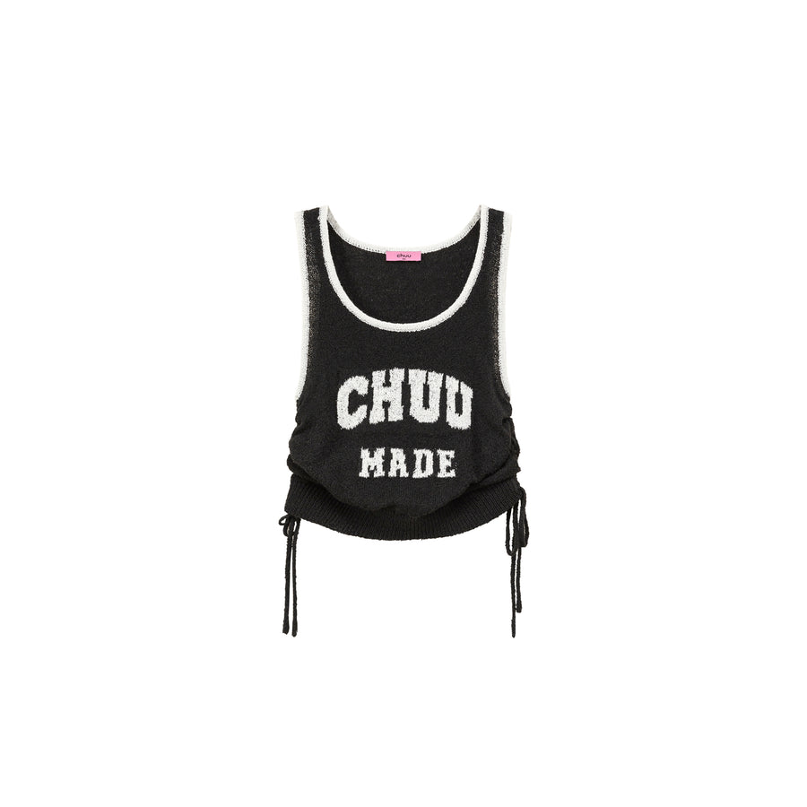 CHUU String Color Matching Line Sleeveless Top