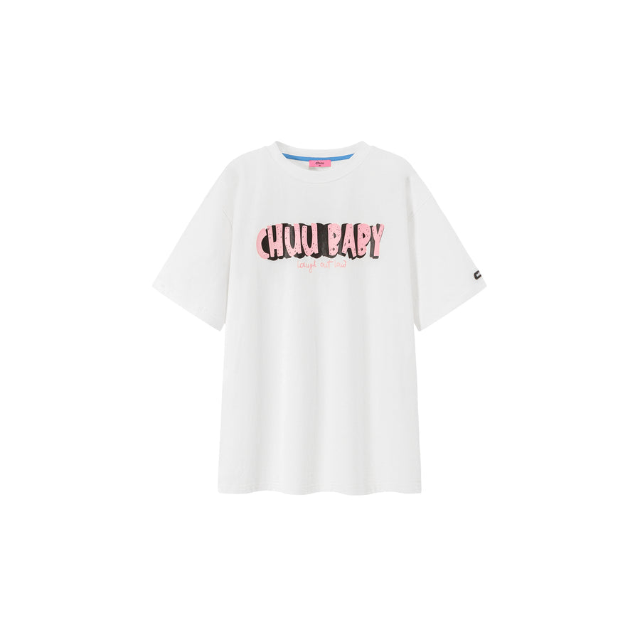 CHUU Chuu Baby Logo Cotton Loose Fit T-Shirt