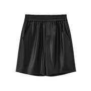 Leather Casual Shorts