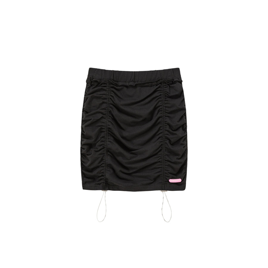 CHUU Ruched String Basic Skirt