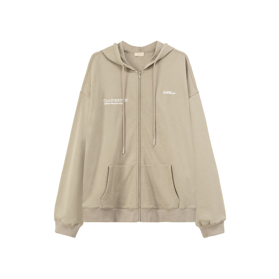 CHUU Colored Club Stretch Hooded Zip-Up