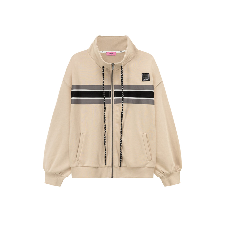 CHUU Through Time Zip-Up Loose-Fit Jacket