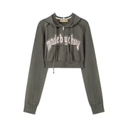 Cute Sport Crop Hoodie